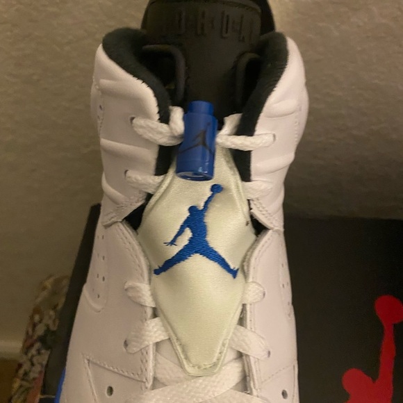 Authentic New In Box Jordan 6 Retro Sport Blue 2014 Size 13 Athletic Streetwear - Picture 6 of 16